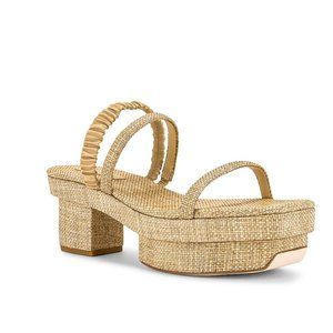 Cult Gaia ,  Rafia Fifi Sandal 37 EU / 7 US NEW, with box.